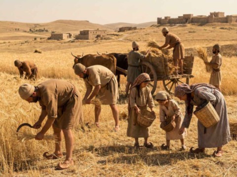 Agricultors hitites segant